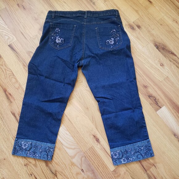 COS Jeans Embelished Denim Capri Pants - Picture 6 of 6